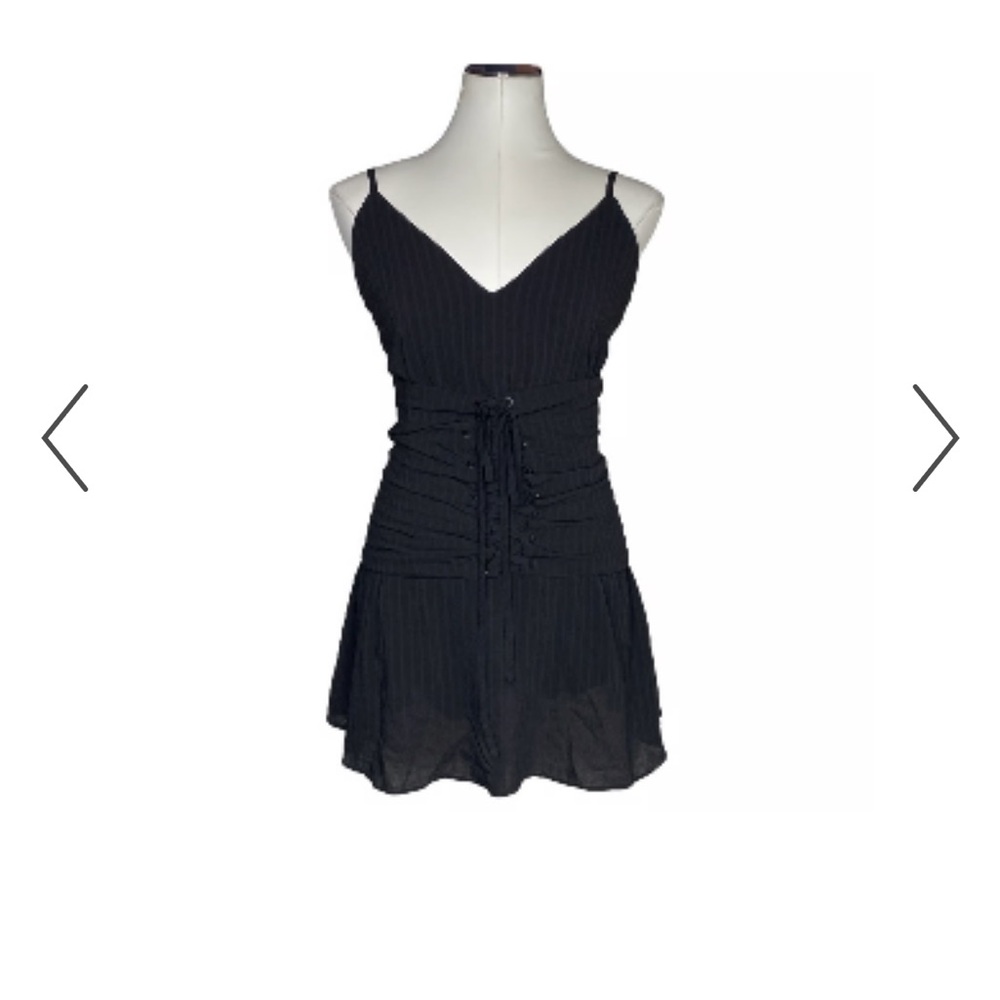 Lovers + Friends Pax Corset Black Mini Dress